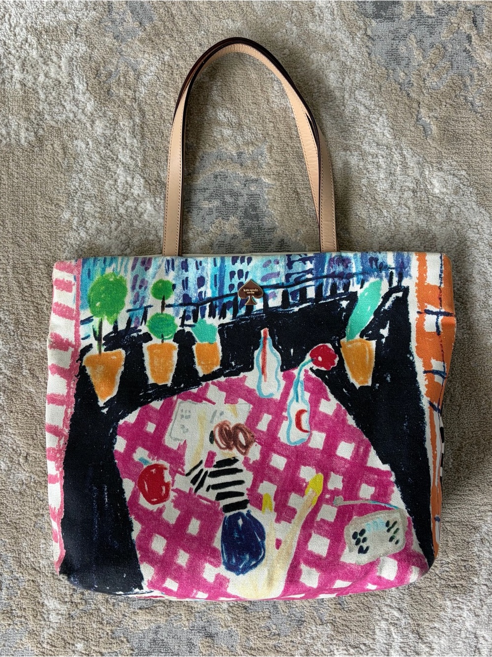 Kate Spade Bon Shopper Daytripper Bella Canvas Tote Bag
